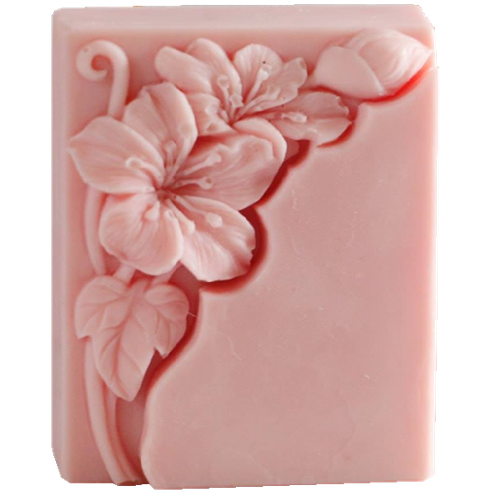 Pretty Floral Soap Mold Rectan - Soap Making Process recension och pris