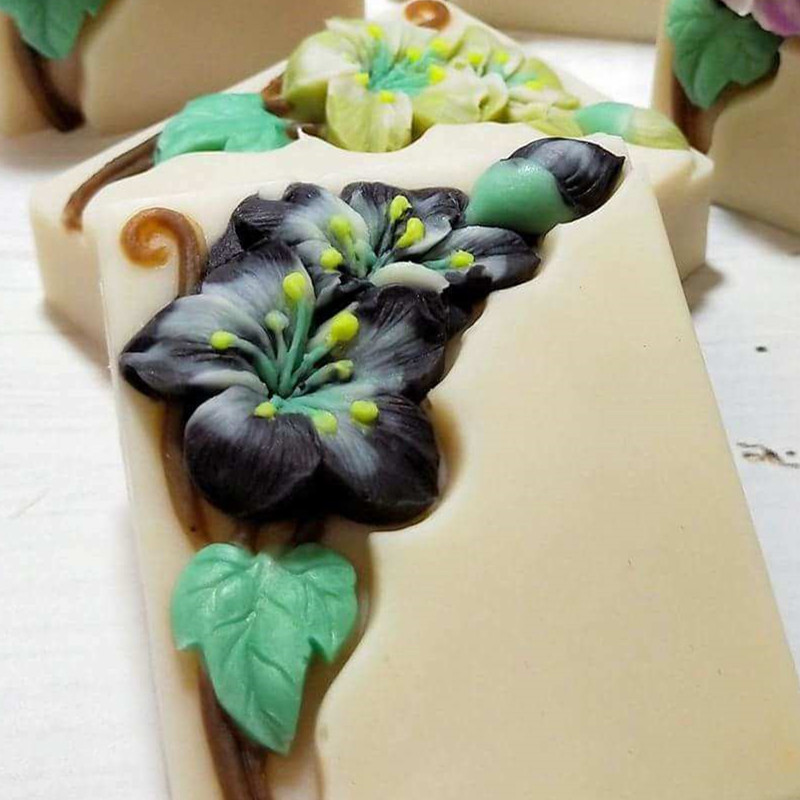 Pretty Floral Soap Mold Rectan - Soap Making Process recension och pris